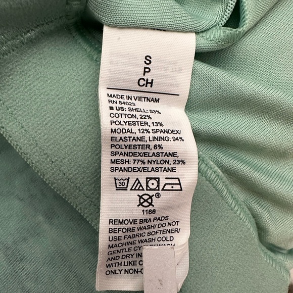 NWOT Old Navy Active PowerChill Longline Sports Bra in Teal Tie Dye Size Small - Picture 14 of 17